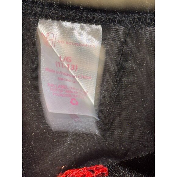 Reindeer Face Girls Velvet Christmas Jumpsuit L (11/13) With Red Sequin Antlers - Picture 3 of 6